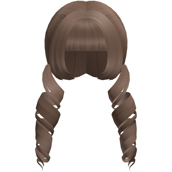 milktea swirly curly hime moe low pigtails