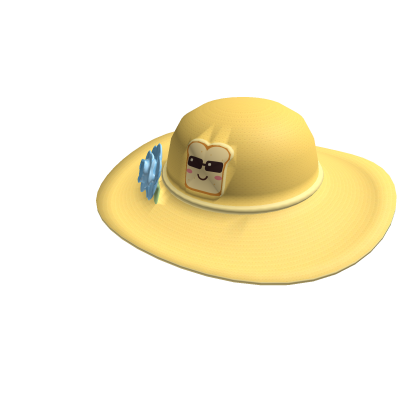 Yellow Toasty Flower Sunhat