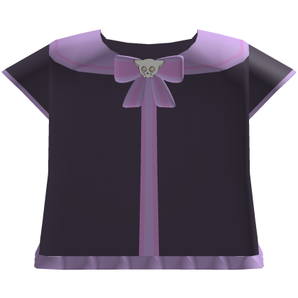 Cute Kawaii Skull Cat Purple Halloween Vest Top Roblox item