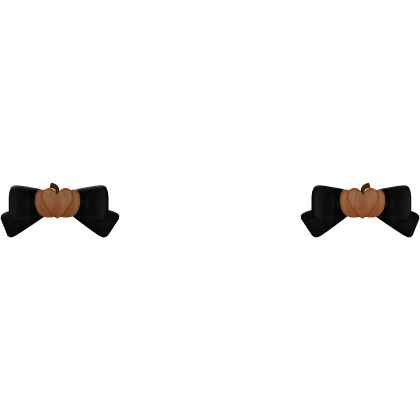 kawaii halloween cute heart pumpkin side bows