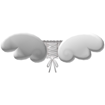 🤍Kawaii Ribbon Angel Wings in White