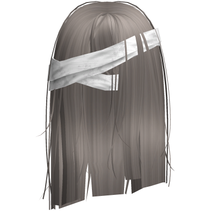 Horror Ash Brown Short Hair w White Bandages Roblox item