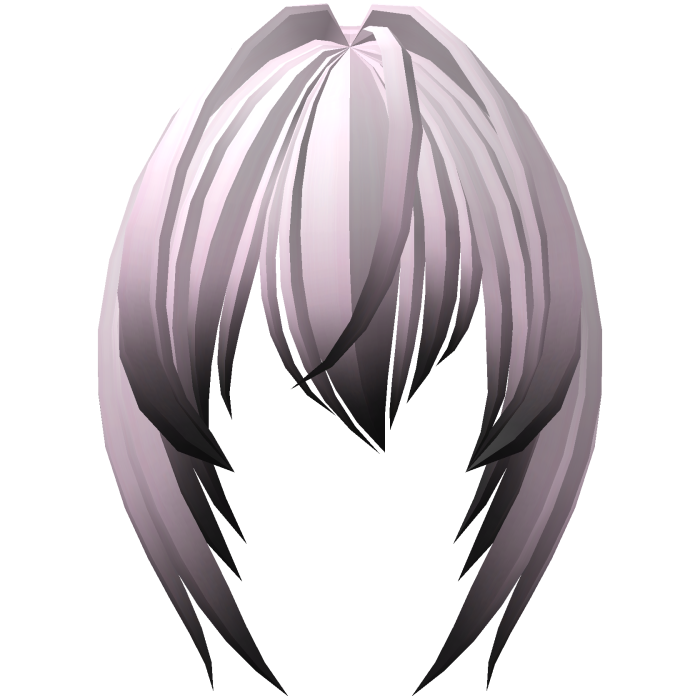 long moe bangs with hair vents in pink black