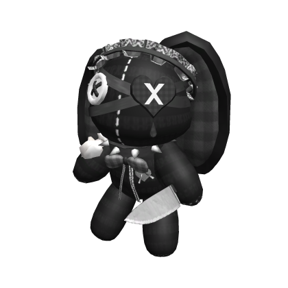 Killer Goth Bunny Plush (Black) thumbnail