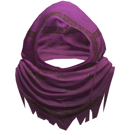 Pink Sorcerer Distressed Rune Hood