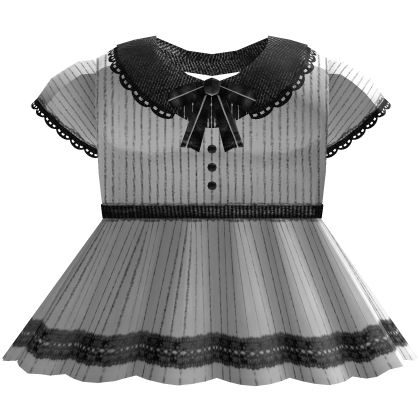 victorian white babydoll dress w black lace