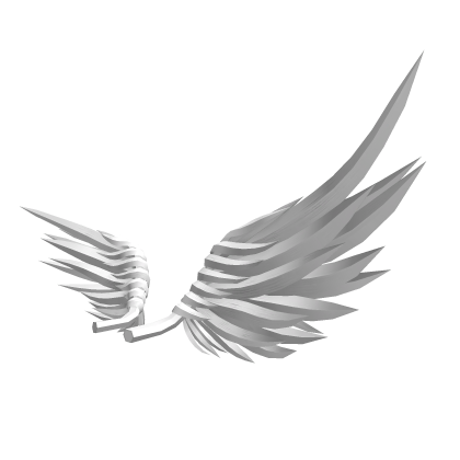 Matte White Feathered Stellar Wings
