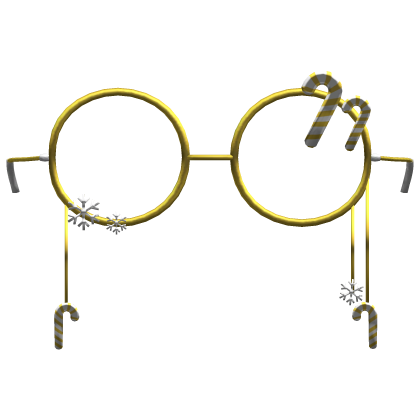 yellow christmas glasses