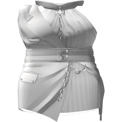 White Gothic Asymmetric Tailored Set Roblox item