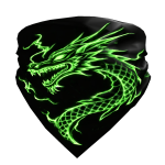 ⚡ [GLOWS] Emerald Green Lightning Dragon Bandana ⚡