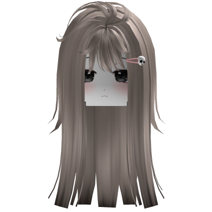 Platinum Blonde Cute Girl Hair With Face