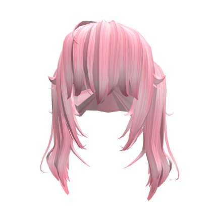 Long Messy Dolly Twintails - Pink Roblox item