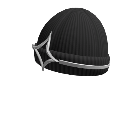 Black Star Cuff Beanie