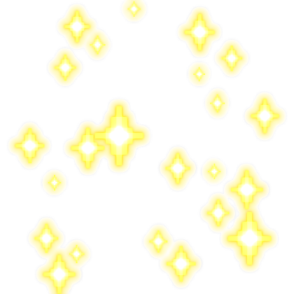 Emissive Glowing Pixelated 8-Bit Sparkles Aura