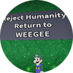 Reject Humanity Return to green hat man