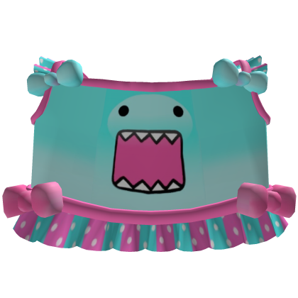 domo shirt tween blue and pink kawaii cute moe
