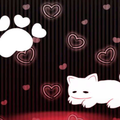Sleeping Black Cat Emo Background