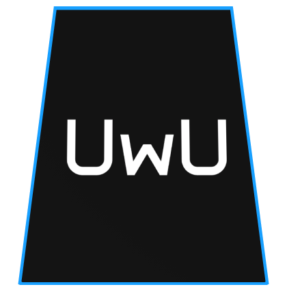Black & Blue UwU Cape Roblox item