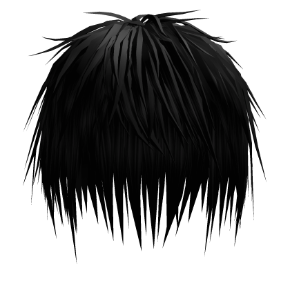 Black Wispy Scene Messy Emo Hair