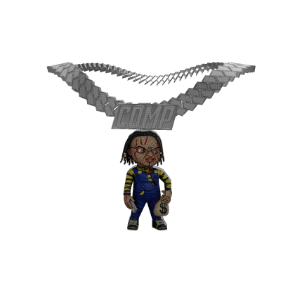 "Comp" Custom 1of1 Iced Out Chuck Chain thumbnail