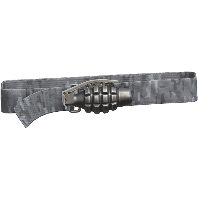 Y2k Grunge Grenade Belt White Camo 1.0