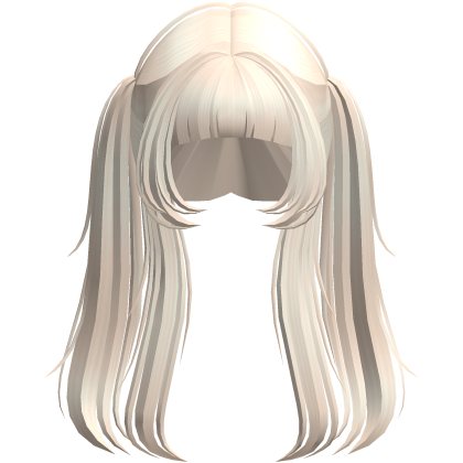 Vkei Moe Flowy Anime Pigtails Platinum Blonde