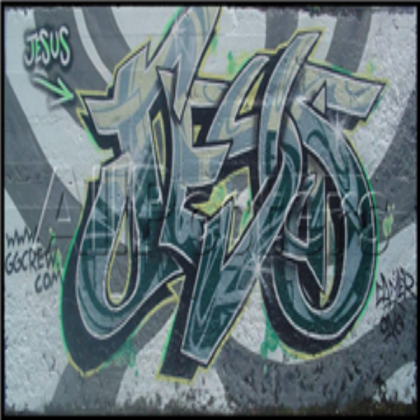 Graffiti tag: Jesus. Roblox decal