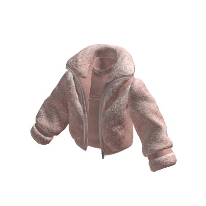 MJ - Fluffy Jacket Pink Pastel thumbnail