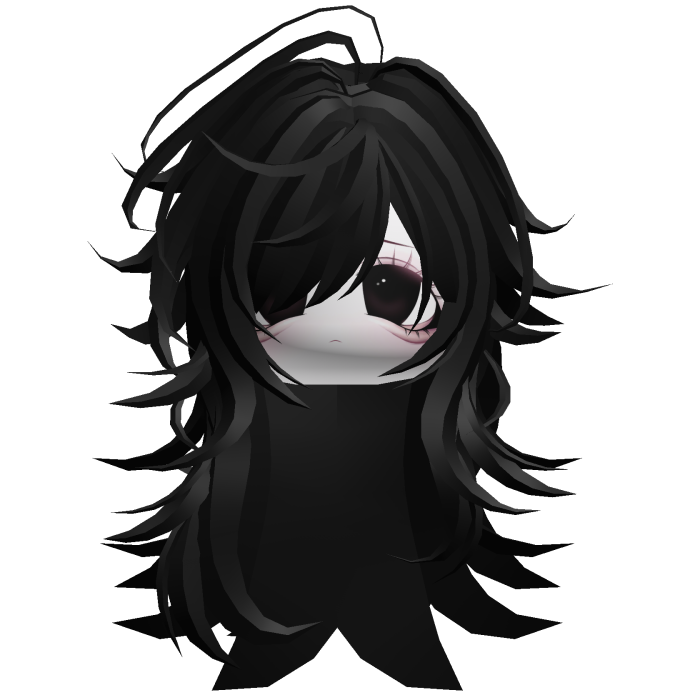 Jirai Kei Moe Girl Face Hair