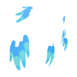 Frozen Phoenix Wing Feathers