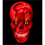 red fire skull