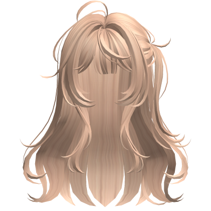 Blonde Anime Side Ponytail Half-Up Hair Roblox item