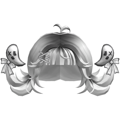 Black & White Skater Ghostie Pigtails