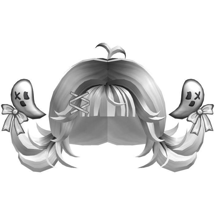 Black & White Skater Ghostie Pigtails