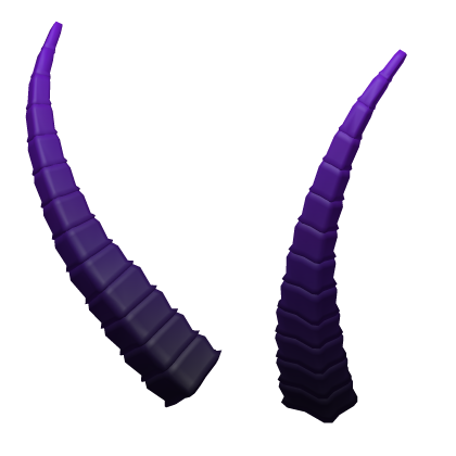 purple demon horns