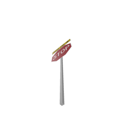 Stop Sign With Dead End Pointer