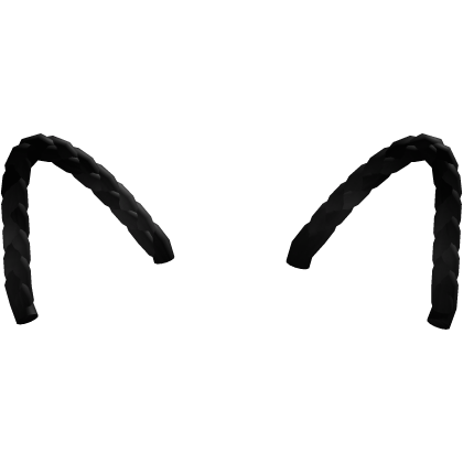 Black Hair Cat Braids  Roblox item