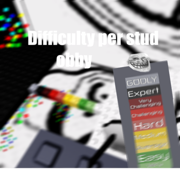Difficulty per stud obby