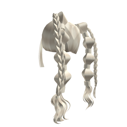 it-girl y2k bubble braids (platinum) Roblox item
