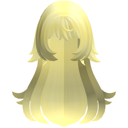 yellow moe wispy spiky fluff long hair