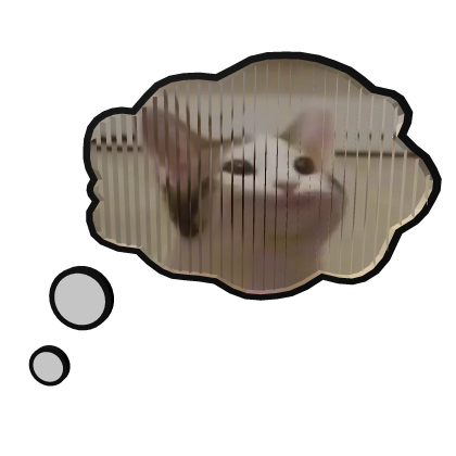 [Animated] POP CAT Think Bubble Roblox item