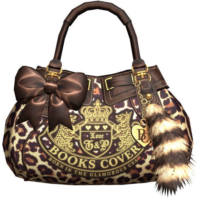 2000s Juicy Gyaru Mcbling Bag Brown Leopard Print