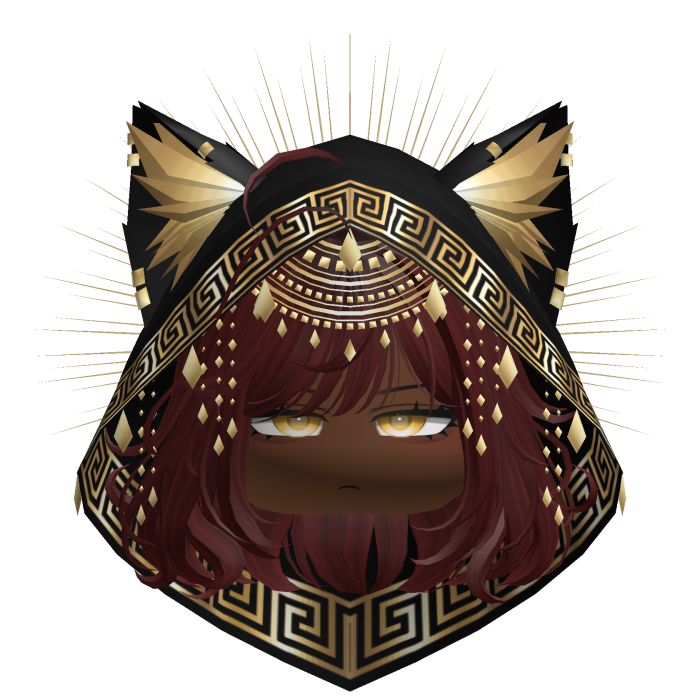 Egyptian Bob w/ Divine Gold Black Hood