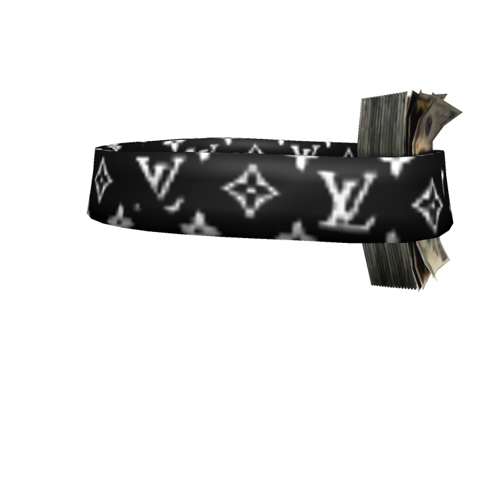$$$ luxury designer lv rich money headband v3