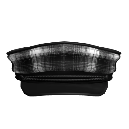 plaid dark emo vkei cadet hat