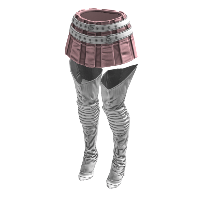 Fashionista Boot Chic Skirt (Pink White)