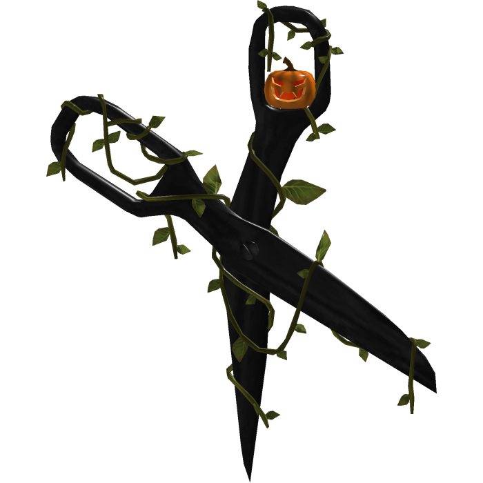 Black Ivy Wrap w/ Pumpkin Scissors Recolor (Addon)