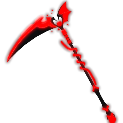 Red Glowing Heart Scythe Emissive  Roblox item