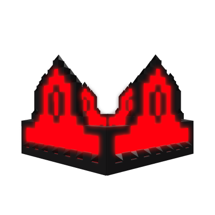 Emissive Glowing Red 8-Bit Royal Crown [ADD-ON] 