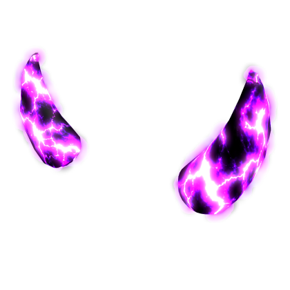 Neon Purple Lightning Demon Horns Roblox item